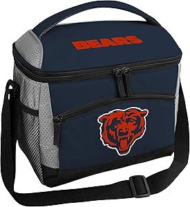 Rawlings NFL Soft Sided Insulated Cooler Bag/Lunch Box, 12-Can Capacity (All Team Options)