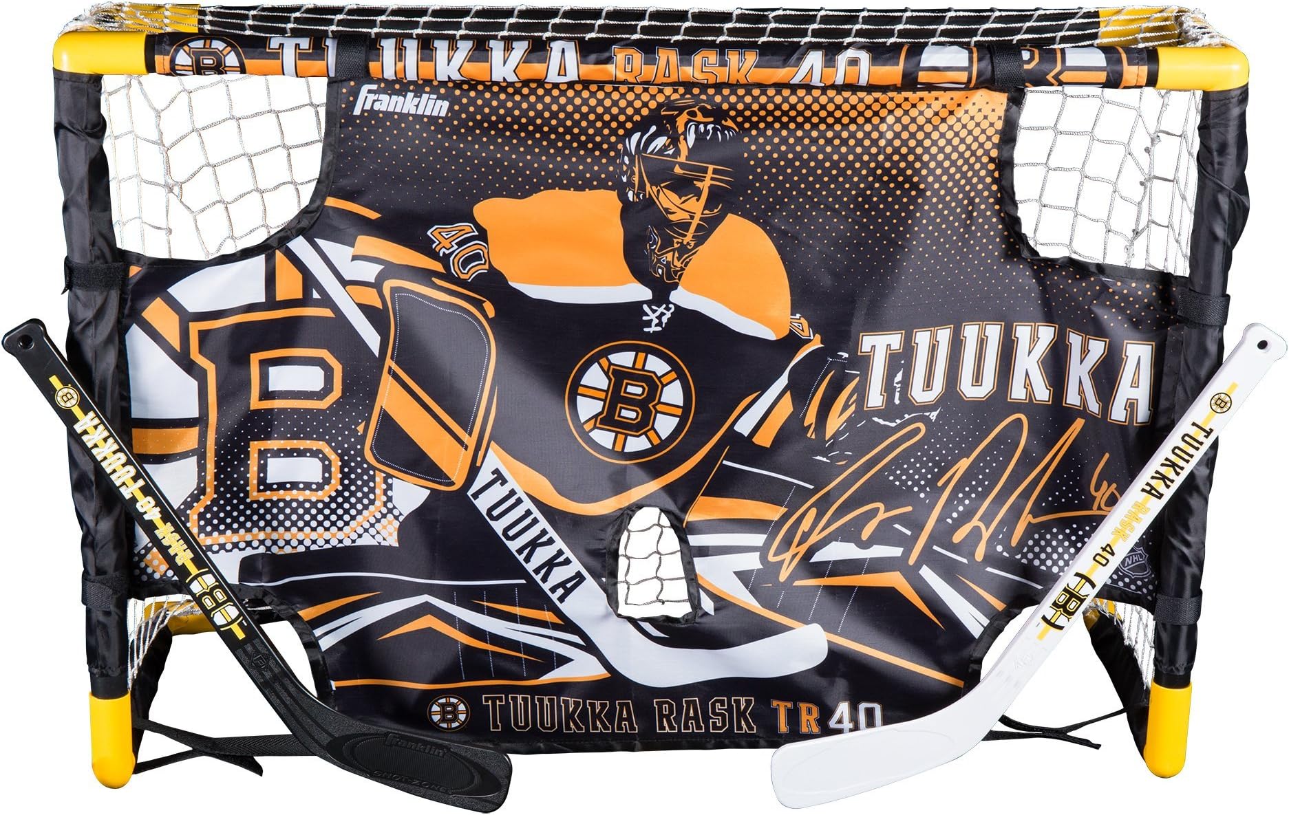 Franklin Sports Tuukka Rask Tuukka Rask Mini Hockey Knee Hockey Goal