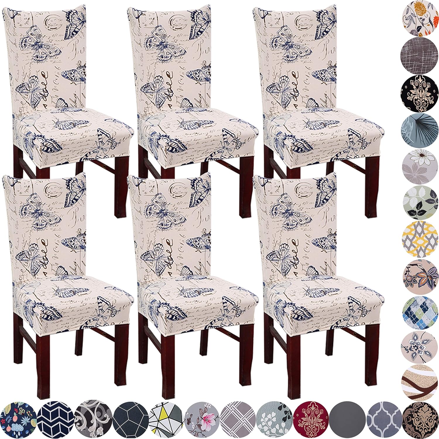 Lalluxy Stretchy Parson Chair Slipcovers for Dining Room