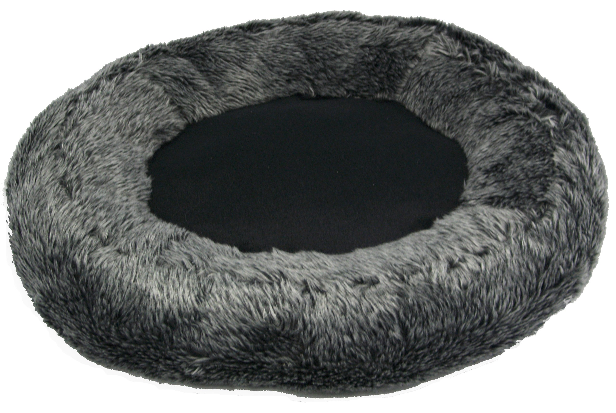 Mikki Cat, Kitten Luxury Snoozer Bed Pillow - Soft, Warm Plush Material -Machine Washable -Charcoal