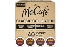 McCafe Classic Collection, Single-Serve Coffee K-Cup Pods, Classic Collection Variety Pack, 40 Count