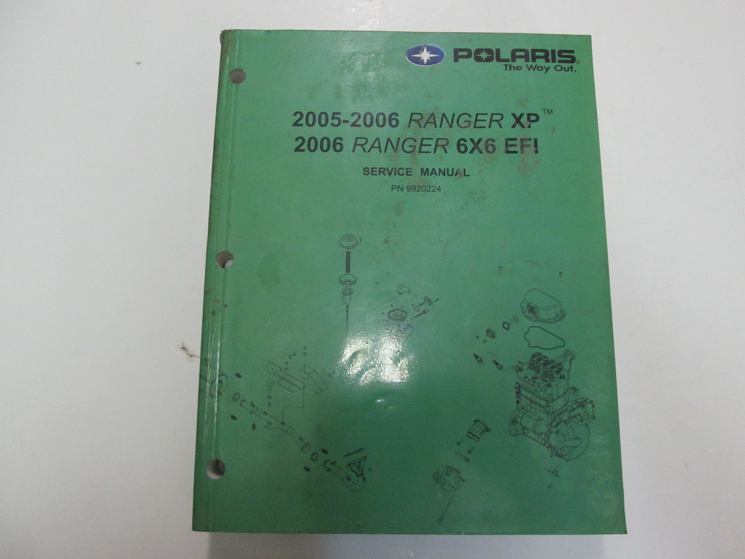 2005 2006 Polaris Ranger XP 6x6 EFI Service Repair Manual STAINED WORN  FACTORY Paperback – 2005