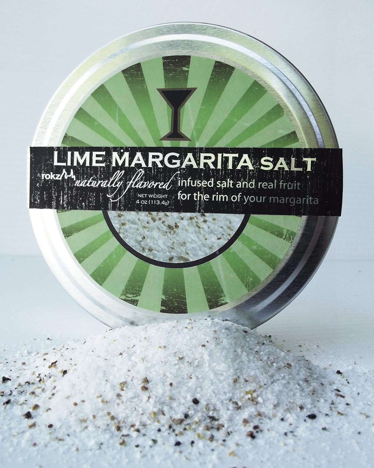 rokz Lime Margarita Salt Rimmerz, 4 ounce : Cocktail Rimmers : Grocery & Gourmet Food