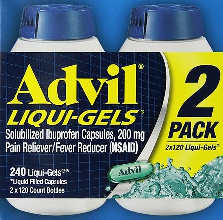 Amazon.com: Advil Liqui-Gels (240 Count) Pain Reliever/Fever Reducer