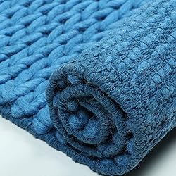 Wool Area Rug 5x8 ft Handmade Woven Rectangle