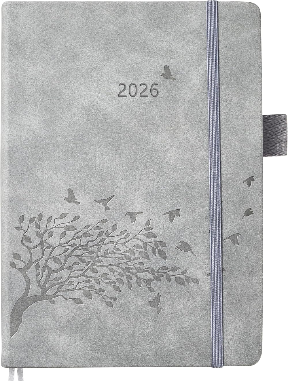 YHH Academic Diary 2025 2026 Page a Day A5 Daily Planner PU Leather Hardcover