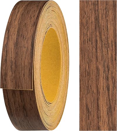 haggiy 18mm x 5m Self-Adhesive Melamine Edge Tape Furniture Banding Macchiato