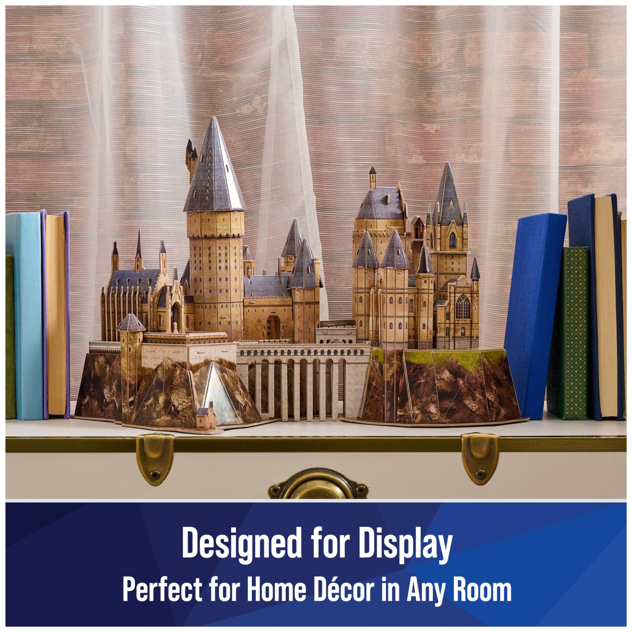 4D Build, Harry Potter Hogwarts Castle 3D Puzzle Model Kit 209 Pcs | Harry Potter Gifts Desk Decor | Building Toys | 3D Puzzles for Adults & Teens 12+