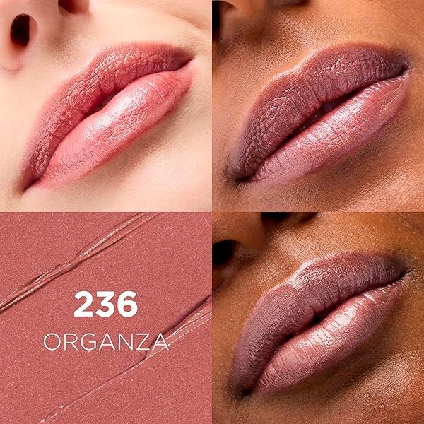 L’ORÉAL PARIS COLOUR RICHE ORIGINAL CREAMY, HYDRATING SATIN LIPSTICK WITH ARGAN OIL AND VITAMIN E, ORGANZA , 1 COUNT