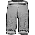 Evankin Men's See Through Shorts Mesh Loose Shorts Lounge Underwear Cover up Boxer Trunks