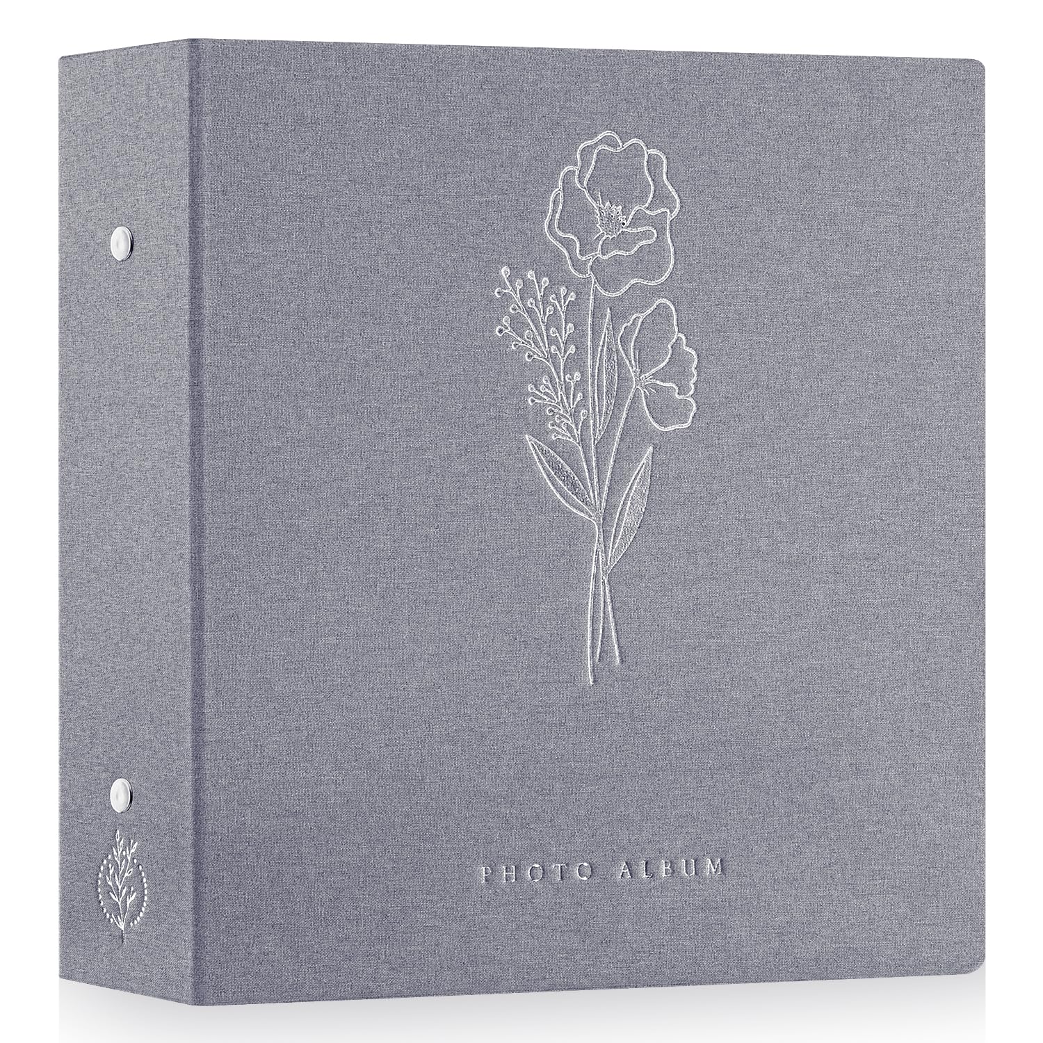 Lanpn Photo Album 11x15 11.5x15cm 600 Pictures, Exquisite Linen Photo Book Sets, Each Album Holds 600 Horizontal and Vertical Only Picture for Kids Boy Girls (Grey)