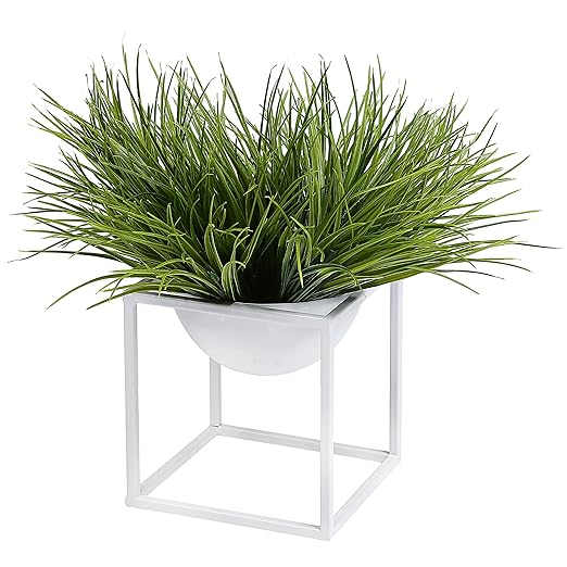 Amazon.com : Modern Metal Cube Frame Planter Bowl, Decorative Accent ...