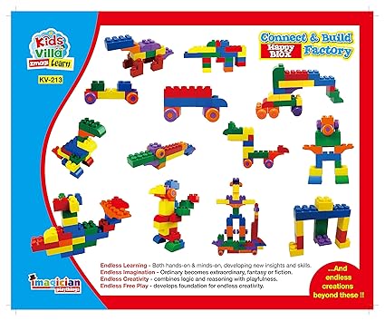 Kids Villa Imagi Learn Connect & Build - Happy Blox