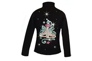 Ice Fire Polartec Figure Skating Jacket Skate with Heart Design