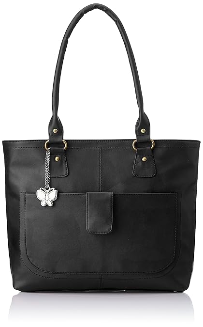 Butterflies Handbag (Black) (BNS 0532 BK)