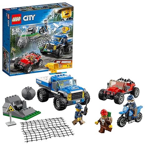 LEGO City 60172 - Bergpolizei Verfolgungsjagd auf Schotterpisten, Unterhaltungsspielzeug