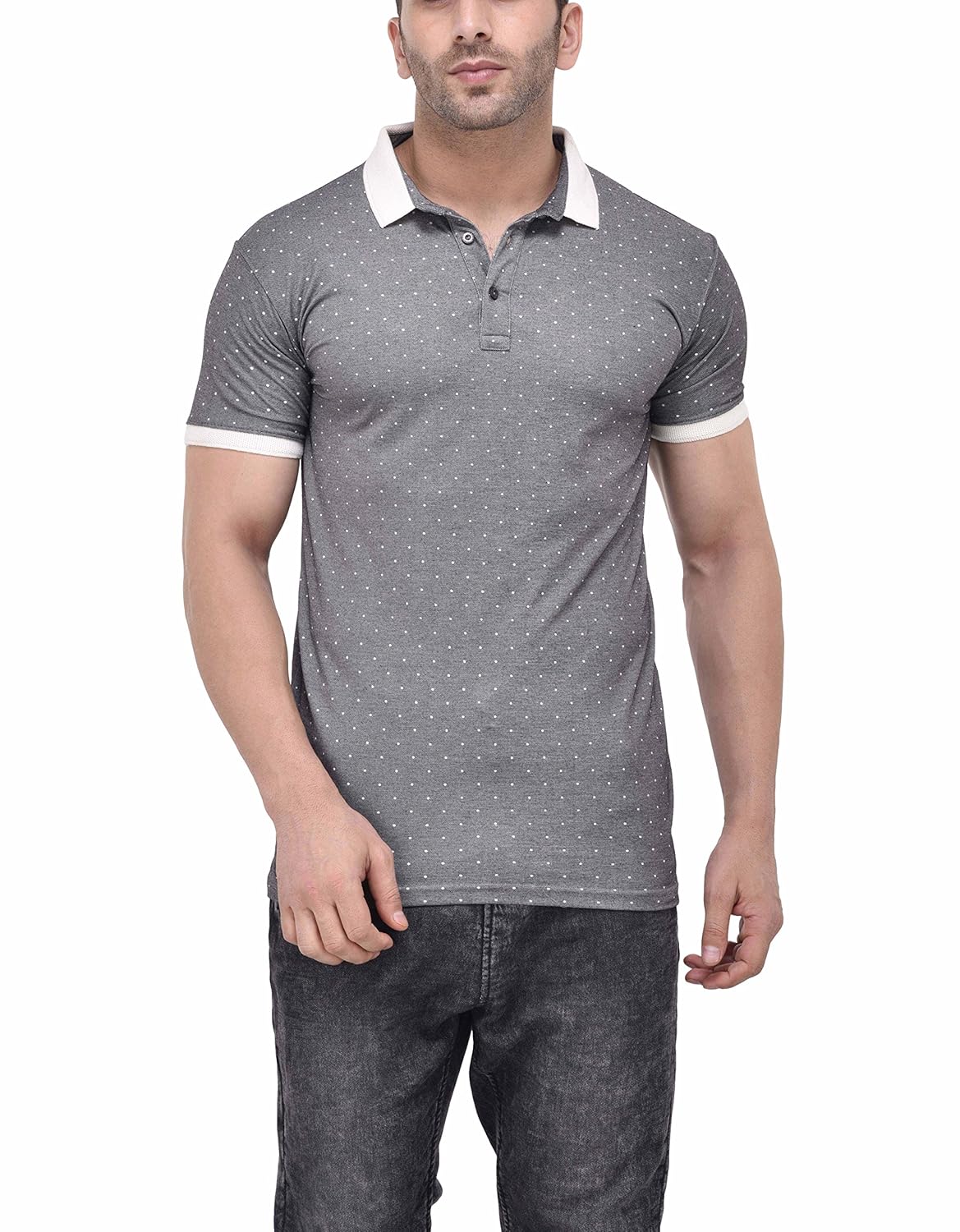 tinted men's cotton & polyester polo t-shirt
