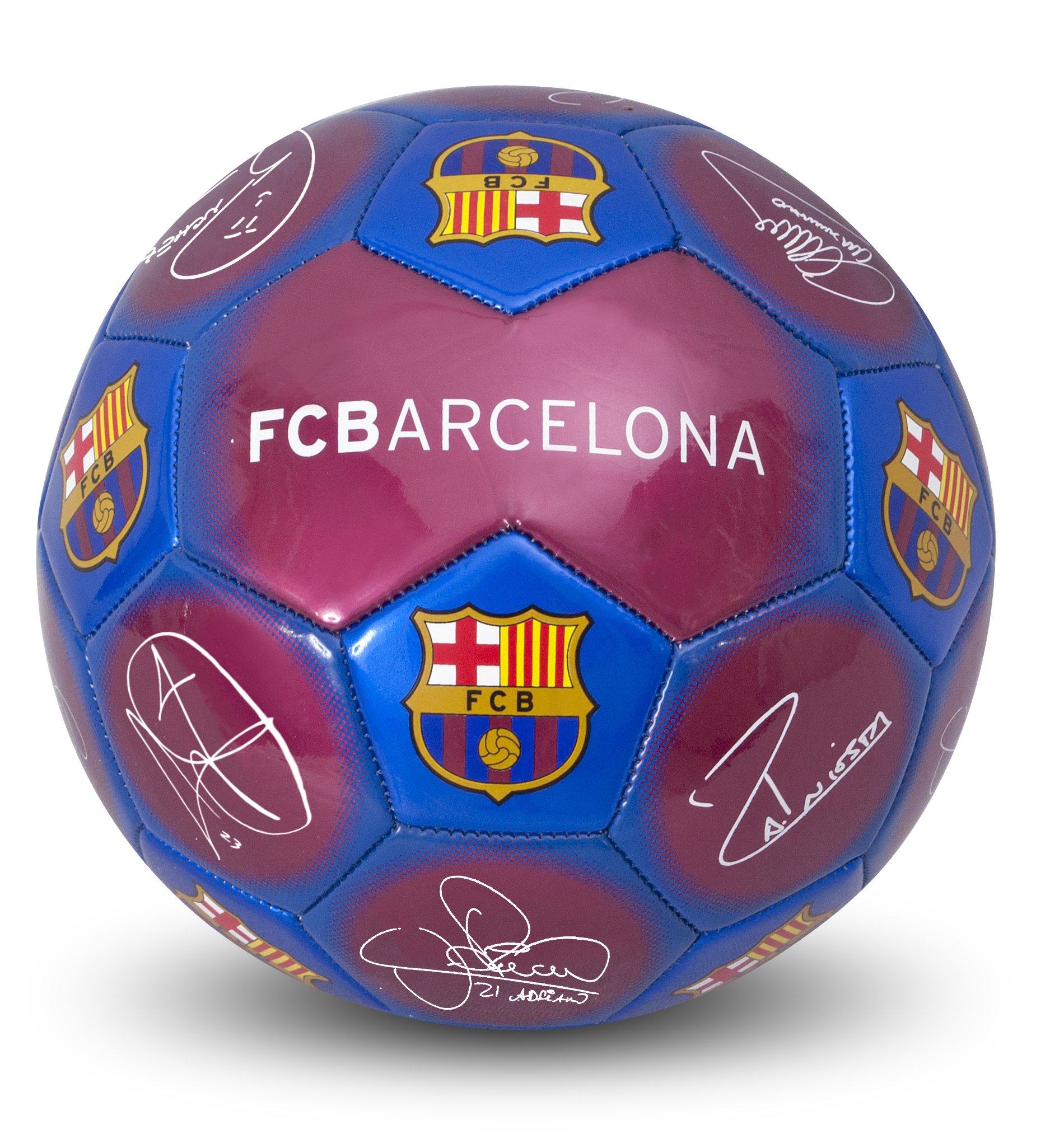 FC Barcelona Official Signature Mini Crest Football (Size 1) (One Size) (Scarlet/Blue)