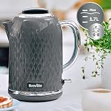 Breville Curve Electric Kettle 1.7 Litre 3KW Grey Chrome VKT227 view 3
