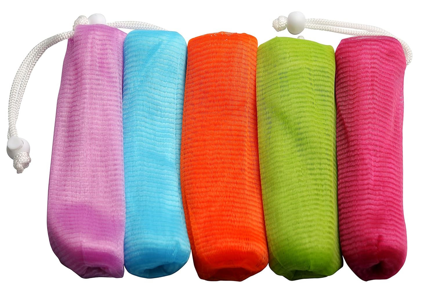 The Miracle Shop 5Pack Exfoliating Mesh Soap Saver Pouch Bag Sack