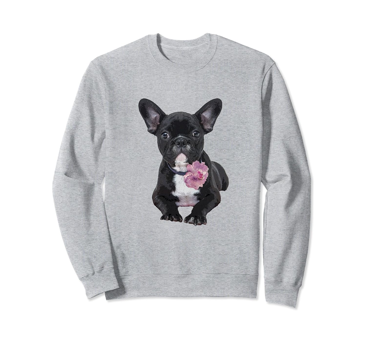 French Bulldog Sweatshirt for Women Men Frenchie Flower-ANZ