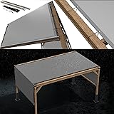 Royal Shade 6' W x 18' L Grey Waterproof Pergola