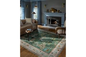 Loloi Rifle Paper Co. Canopy Collection CNP-02 Sage/Blush 7'-6" x 9'-6" Area Rug