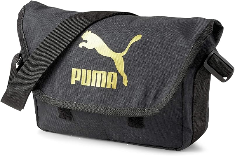 PUMA Originals Urban Messenger Bag Puma BlackGold OSFA Amazon.co.uk