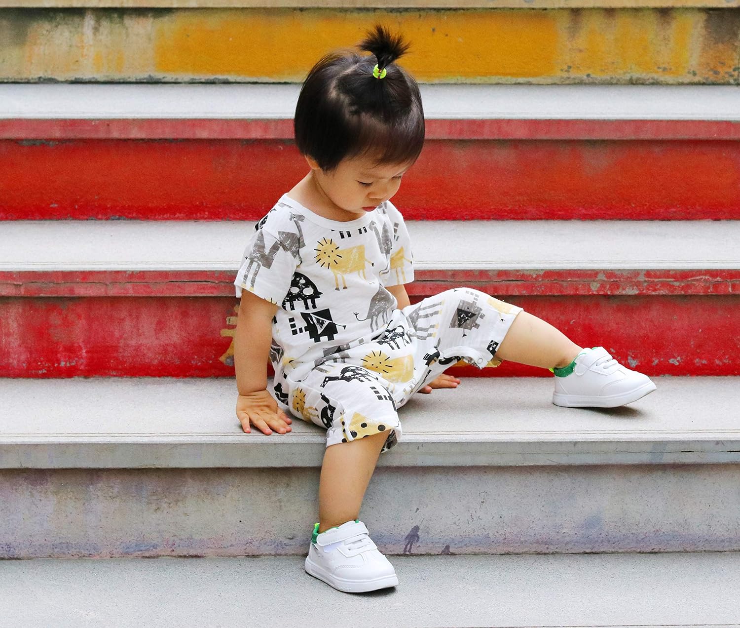Newborn Girl's Baby Boys Infant Summer Short Sleeve Pajama Cute Cartoon Romper Overalls Outfits: Clothing