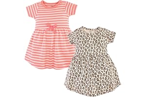 Touched by Nature Girls' One Size Organic Cotton Short Long-Sleeve Dresses