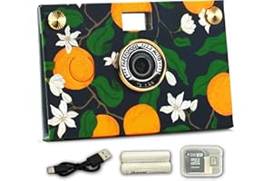 Paper Shoot Camera - 18MP Compact Digital Papershoot Camera Gift for Kid with Four Filters, 10 Sec Video & Timelapse - Includ