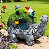 SunGlee Turtle Solar Lights Outdoor Garden Turtle Solar Light Garden Statue Cute Tortoise Garden Outdoor Decor for Patio Lawn Yard Gifts for Mom Grandma Housewarming Birthday