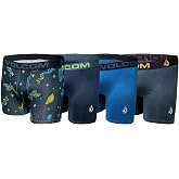Volcom Boys Boxer Briefs Performance Underwear with Moisture Wicking &amp; Stretch 4-Pack