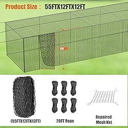RIIFRILY Heavy Duty Baseball Batting Cage Nets,ONLY