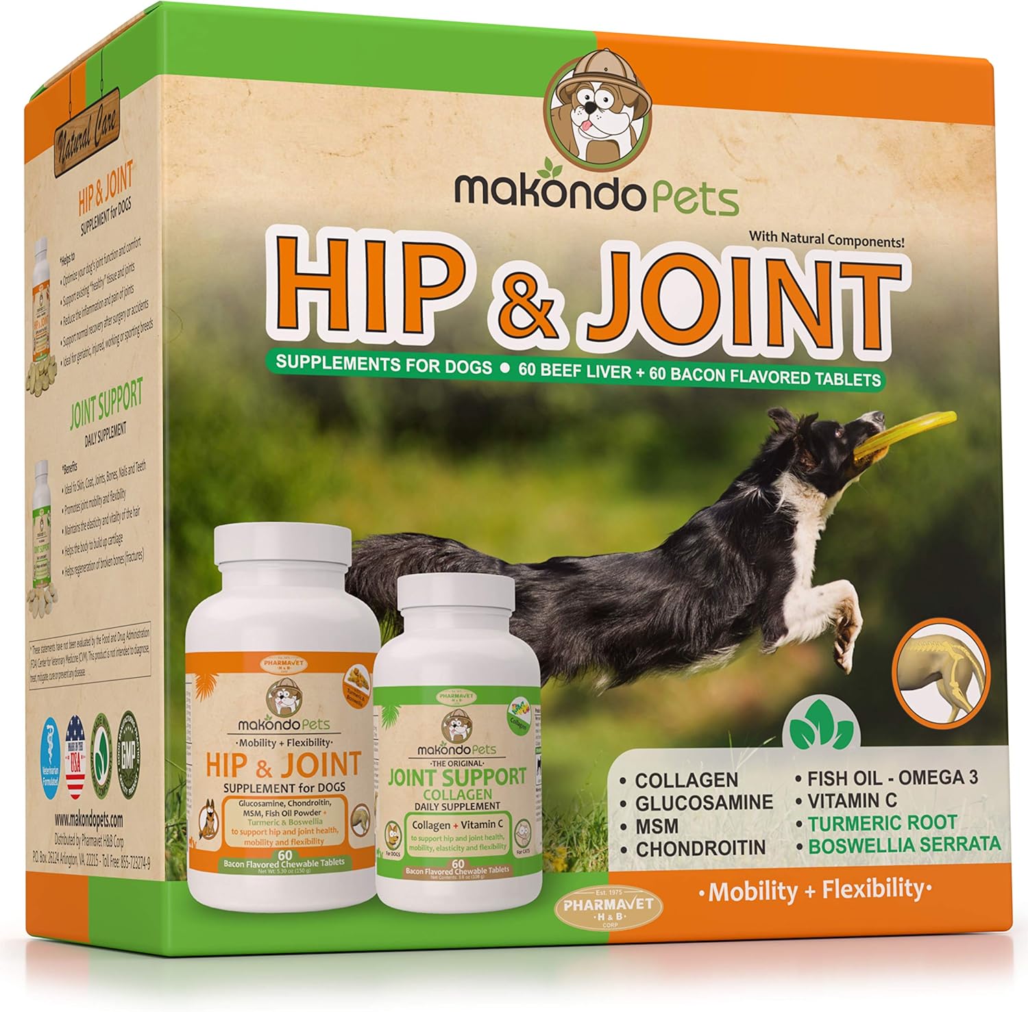 Amazon Com Hip And Joint Supplement For Dogs With Chondroitin Collagen For Dogs Turmeric Boswellia Dog Glucosamine For Dogs Msm Dog Arthritis Supplement Extend Dog Joint Supplement Large Breed And