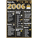 Renditions Gallery Born in 2006 Birth Year Anniversary Premium Paper Poster-Wall Art Printing for Home or Office-Great Idea G