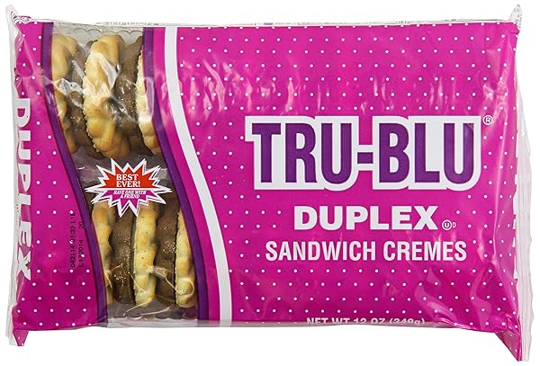 TRU BLUE DUPLEX COOKIE CREMES, 12 OUNCE (PACK...
