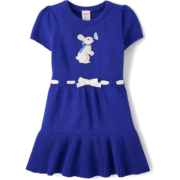 Amazon.com: Bonnie Jean Girls' Fit and Flare Fashion Dress (Blue/Multi,  2T): Clothing, Shoes & Jewelry