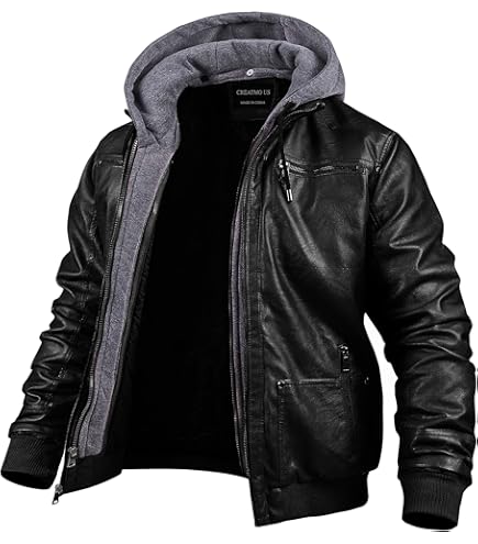 ジャケット・アウター natumiPASTING LIKE SYNTHETIC LEATHER Amazon.com: Faux Leather Jacket for Men Artificial Leather Side