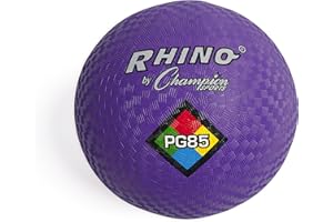 Champion Sports Playground Balls – Single Balls & Sets, Multiple Colors, Durable Nylon-Wound Construction for Kickball & Indoor/Outdoor Play