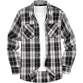 Alex Vando Mens Button Down Regular Fit Flannel Shirt | Soft washed cotton blend,Dual buttoned storage pockets,Multi-season wear,Washable,Nice present for male relatives