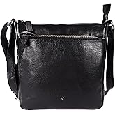 VILENCA HOLLAND 8.25 Inch Genuine Leather Crossbody Sling Bag for Women - Trendy Casual Office Bag with Adjustable Strap