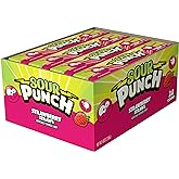 Sour Punch Strawberry Sour Straws 2oz Tray (Pack of 24)