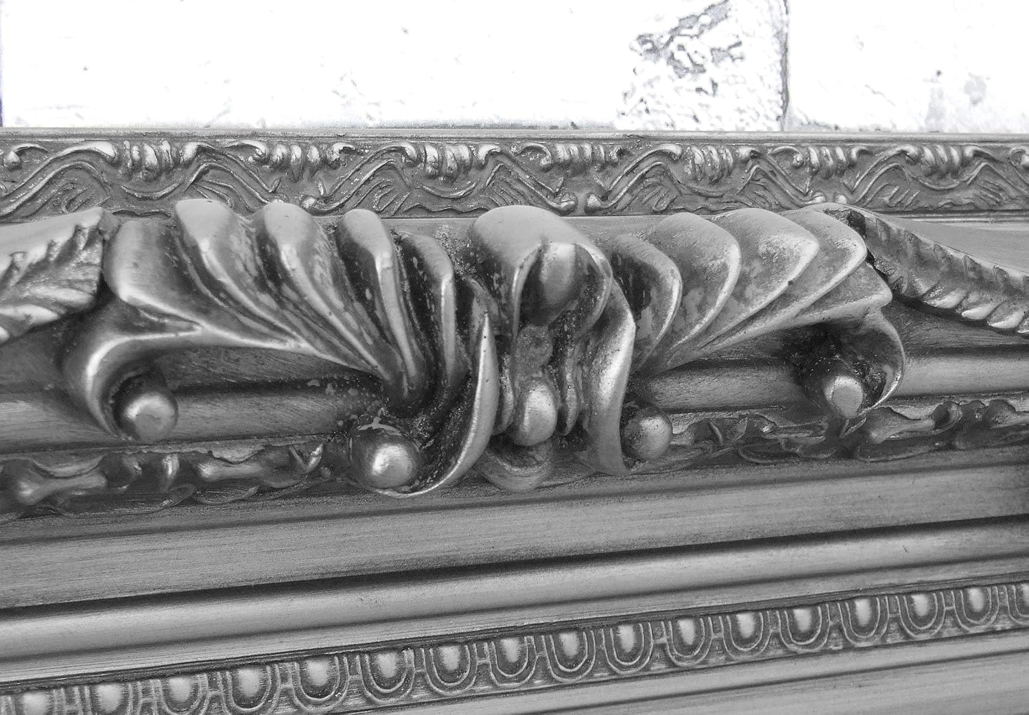 Barcelona Trading GL148 Carved Louis Leaner Mirror Colour: Silver , 180x95x11 cm, 180L x 95W cm - Image 5