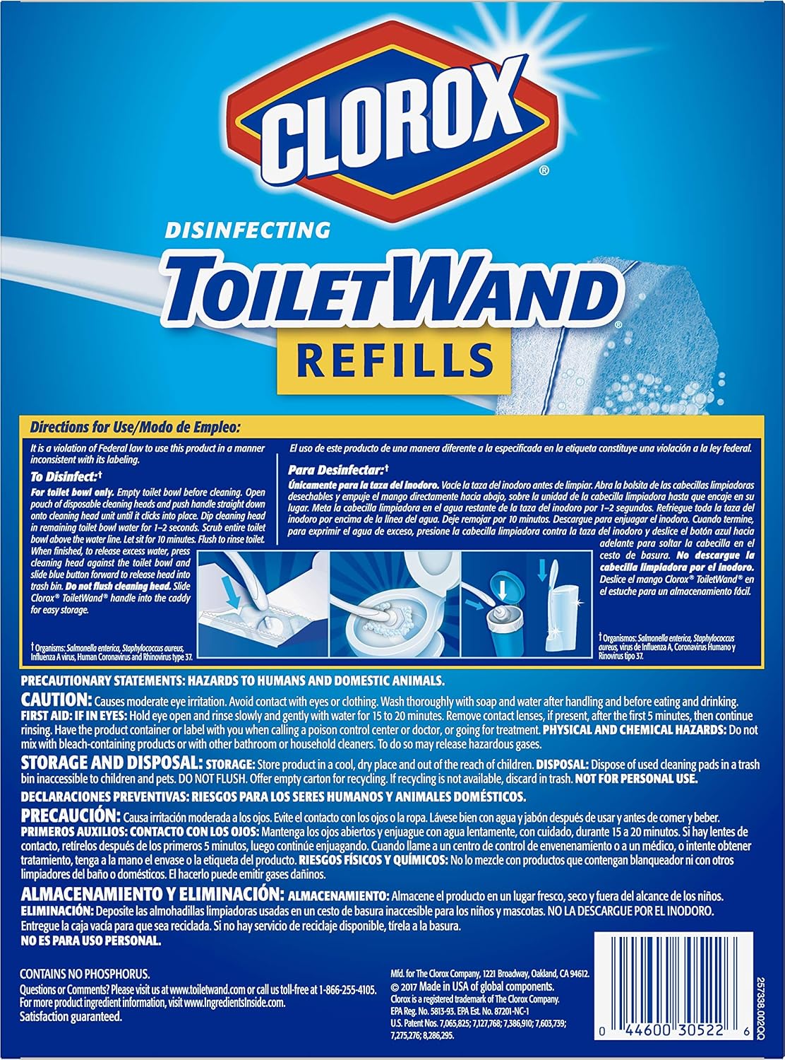 Clorox ToiletWand Disinfecting Refills, Disposable Wand Heads - 20 Count: Health & Personal Care