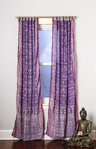 Amazon Com Purple Magenta Curtain Boho Window Treatment Light