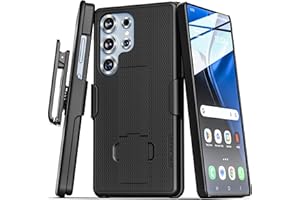 Encased DuraClip Designed for Samsung Galaxy S25 Ultra Belt Clip Case with Holster and Kickstand (Black)