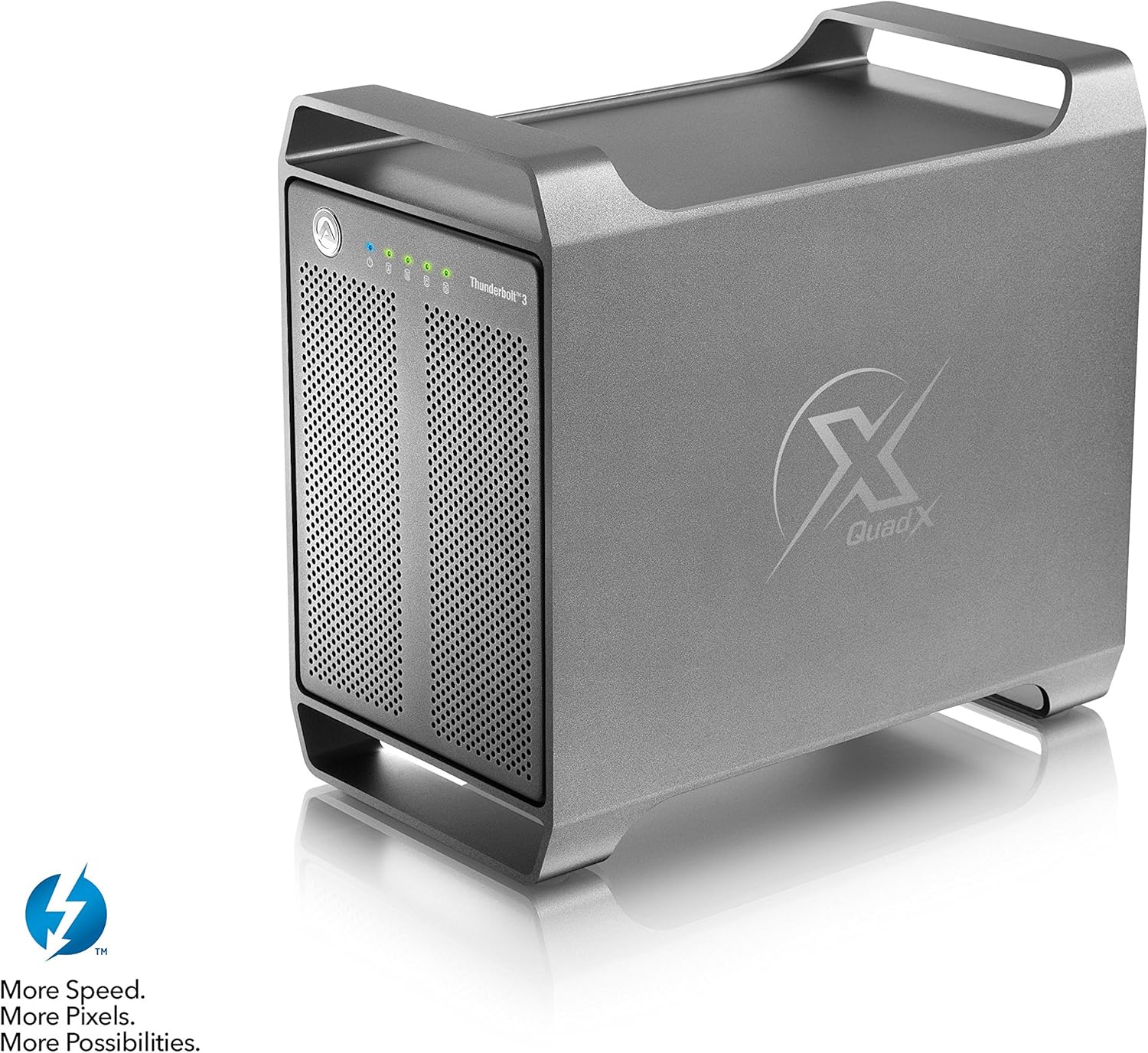 AKiTiO thunder3 Quad X – Cubierta 4 bahías Thunderbolt 3: Amazon.es: Informática