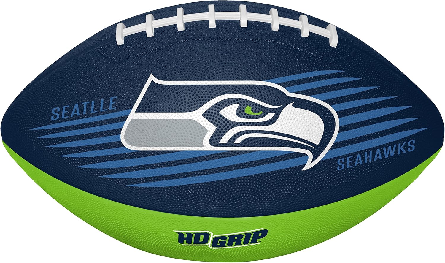 Rawlings NFL Downfield Youth Size Football with 5X HD Grip, Seattle Seahawks : Clothing