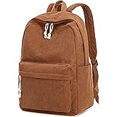 BTOOP School Backpack for Teens Large Corduroy Bookbag Lightweight 15.6 inch Laptop Bag for Girls Women Casual High School College